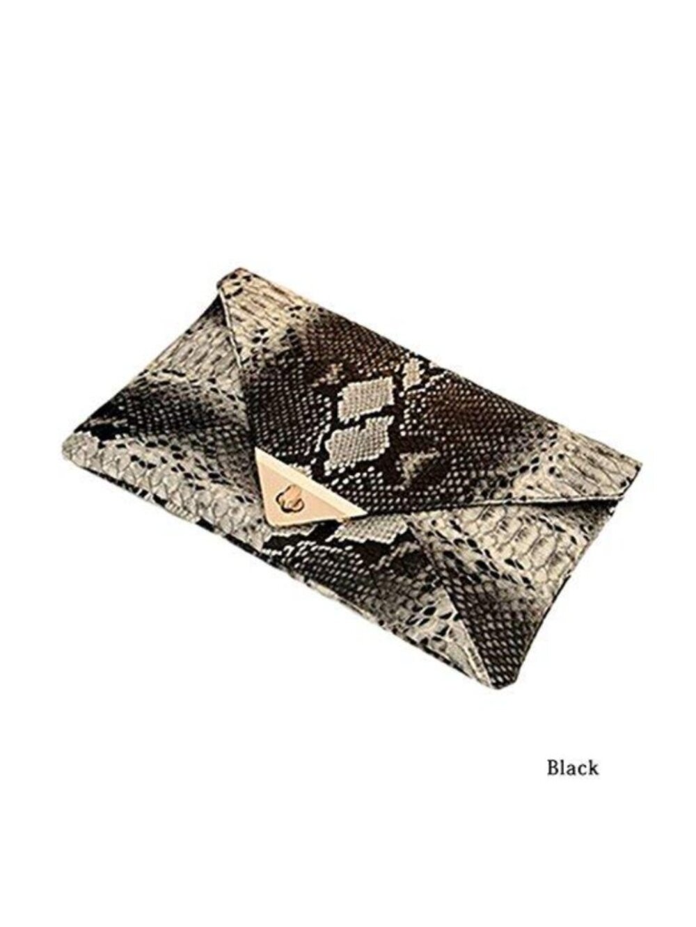 Snake Skin Envelope Clutch Purse PU Leather Evening Bag - Picture 4 of 6